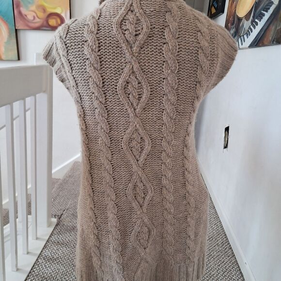 Leifsdottir Anthropologie Vest Women's Small S Wool Alpaca Fall Winter Warm Knit - Picture 4 of 10